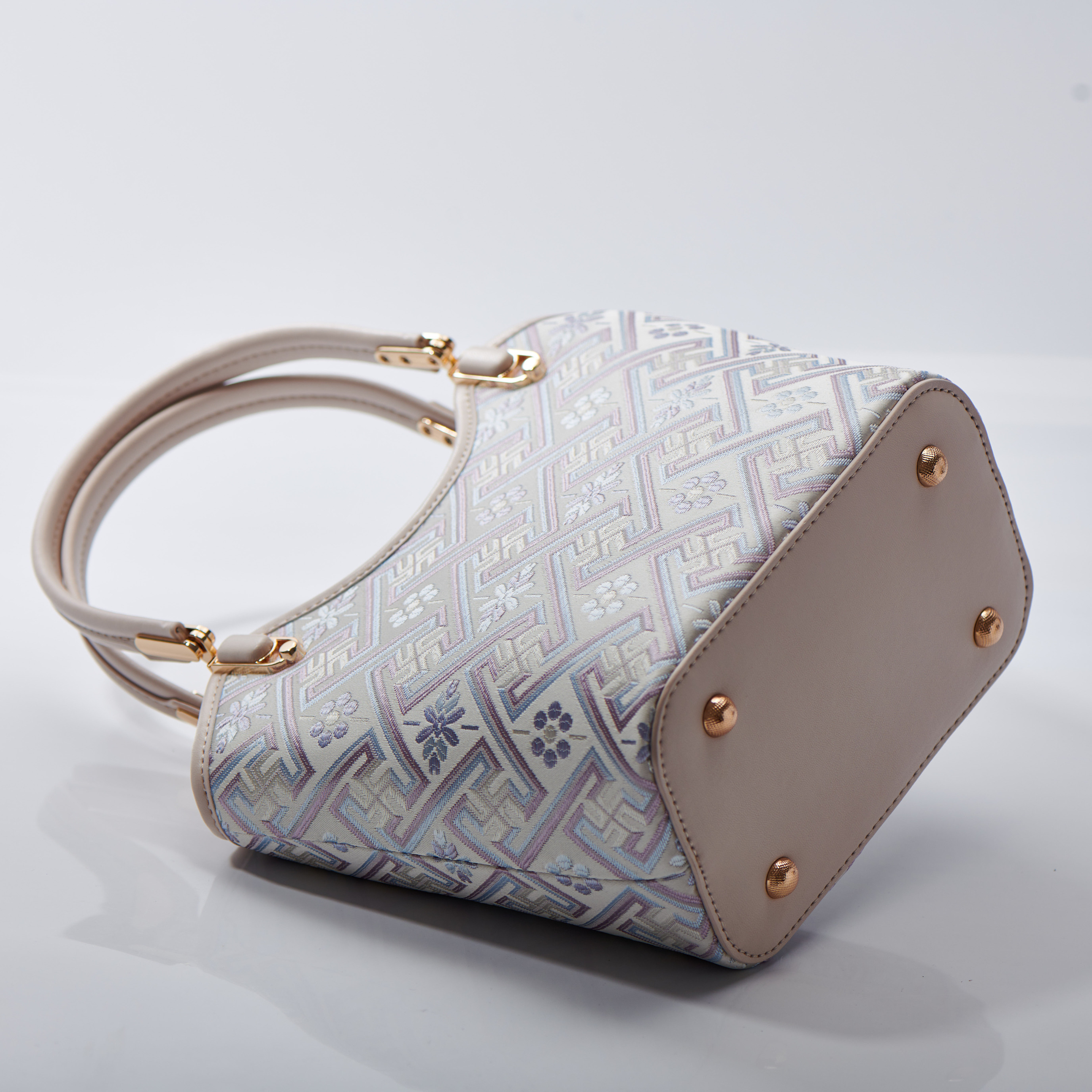 Embroidery Traditional Retro Style Handmade Brocade Daily Bucket HandBag