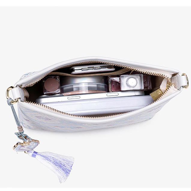 Cute Embroidery Small Size Handwoven Zhuang Pattern Modern Daily Crossbody Bag