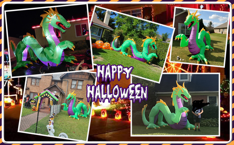 Halloween Decorations Outdoor Huge Dragon