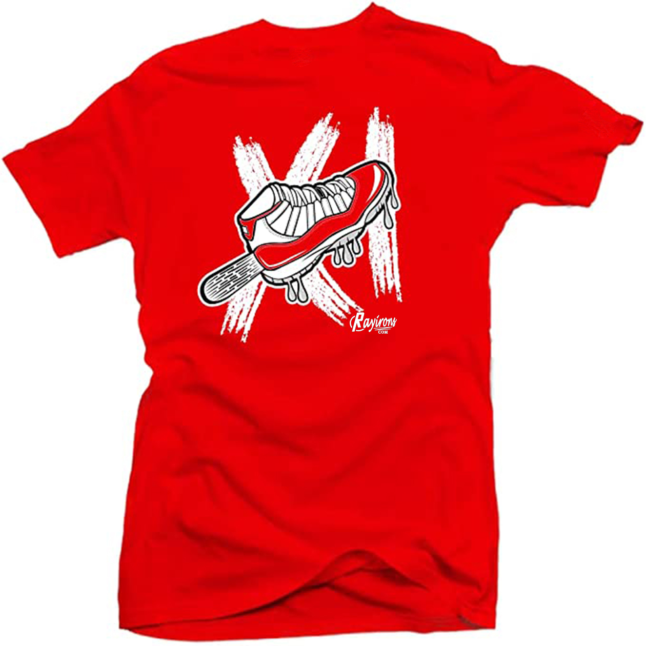 Graffiti Tee-Shirt Match Jordan 11 Cherry - 3 Colors