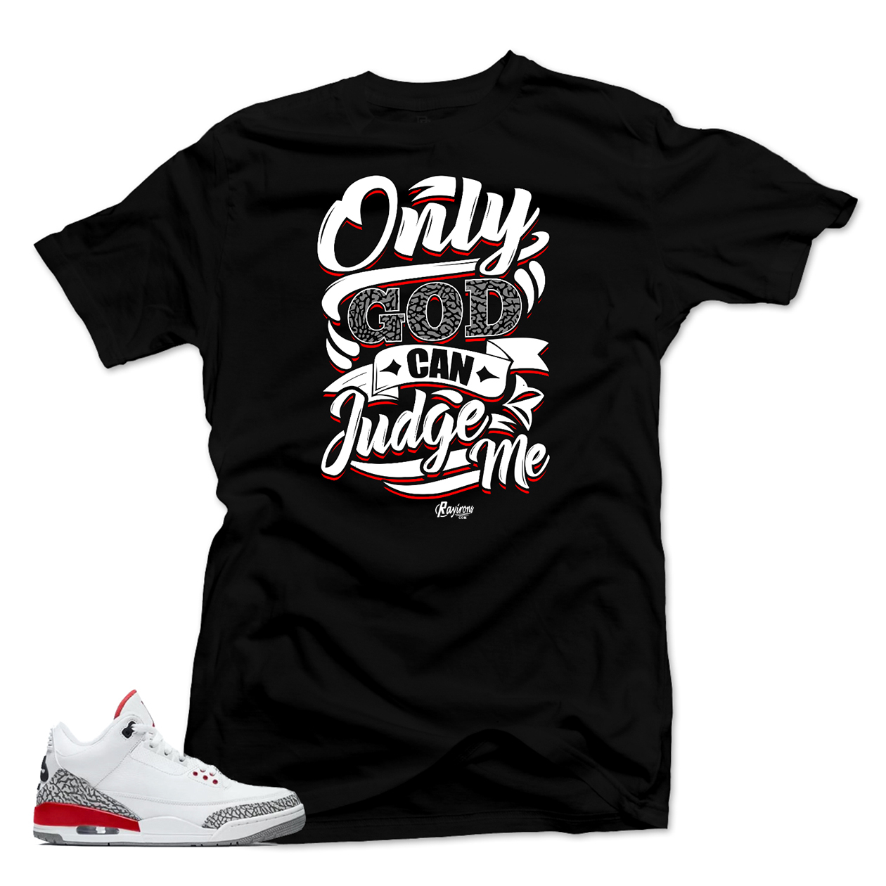 Only Judge Me Tee-Shirt Match Jordan 3 Hall of Fame - Black