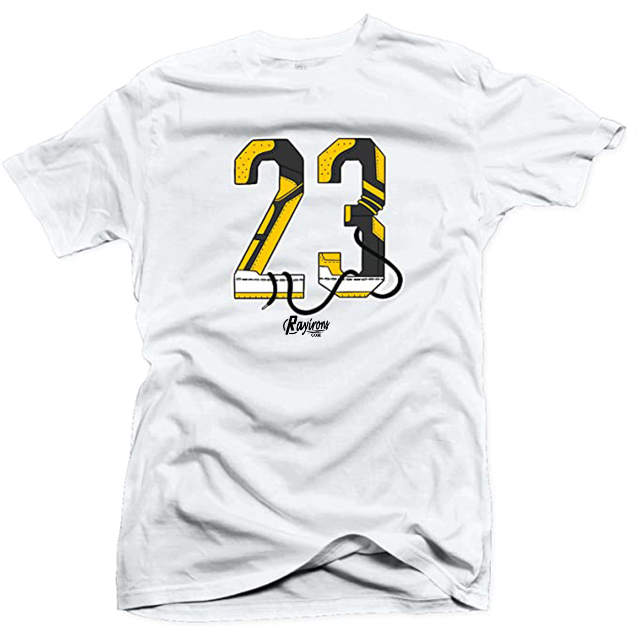 No.23 Tee-Shirt Match Jordan 4 Lightning - 3 Colors