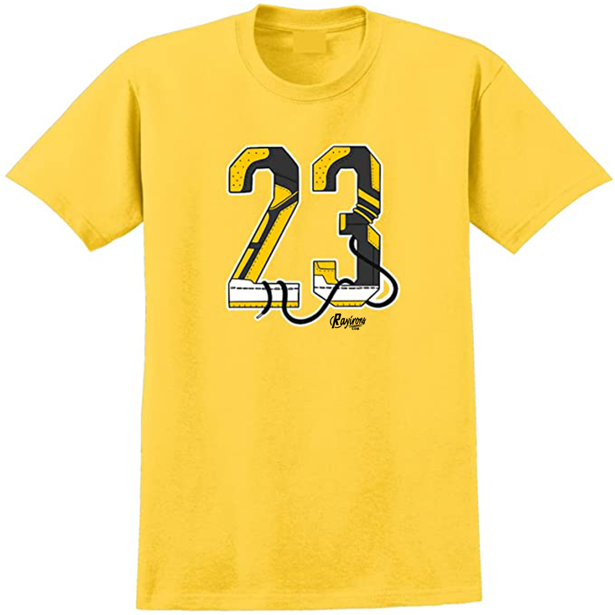 No.23 Tee-Shirt Match Jordan 4 Lightning - 3 Colors