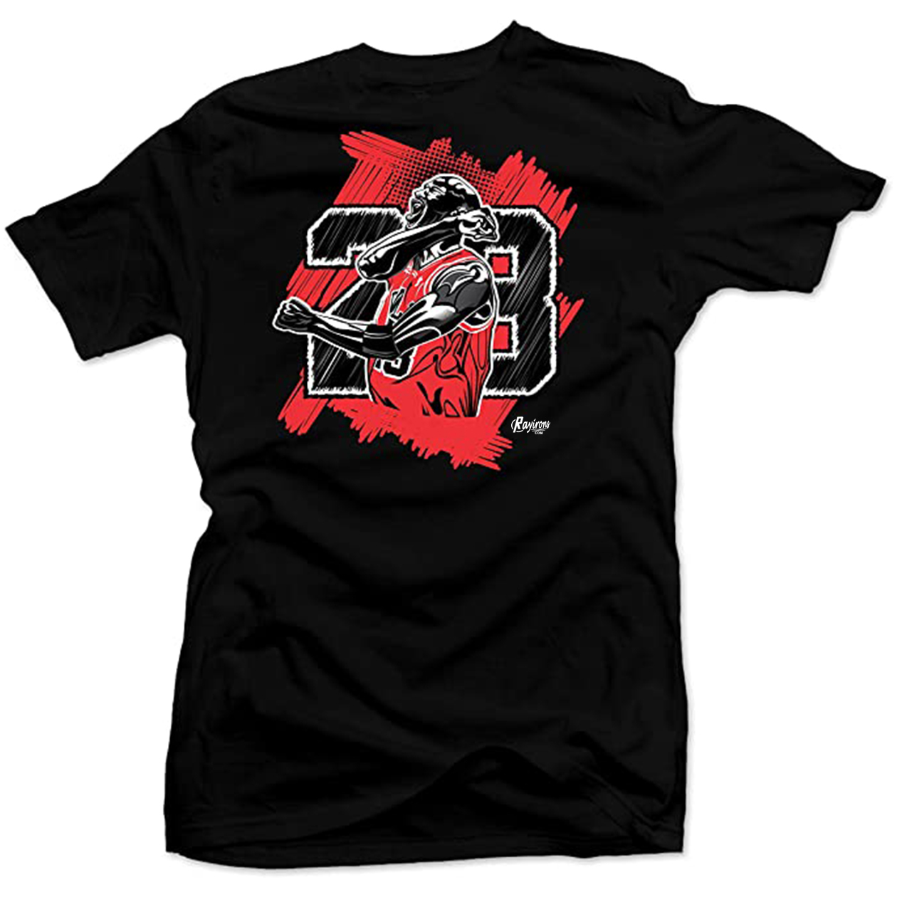 Graffiti Bulls Tee-Shirt Match Jordan 12 Gym Red Sneaker - 3 Colors