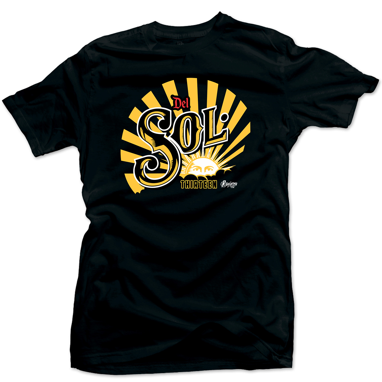 Del Sol Thirteen Tee-Shirt Match Jordan 13 Del Sol Sneaker - 3 Colors