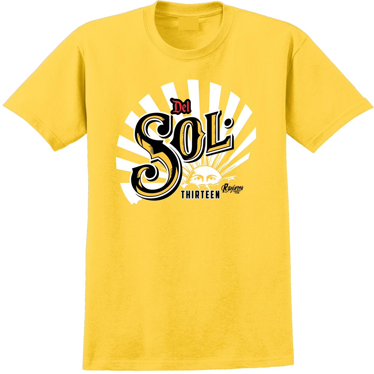Del Sol Thirteen Tee-Shirt Match Jordan 13 Del Sol Sneaker - 3 Colors