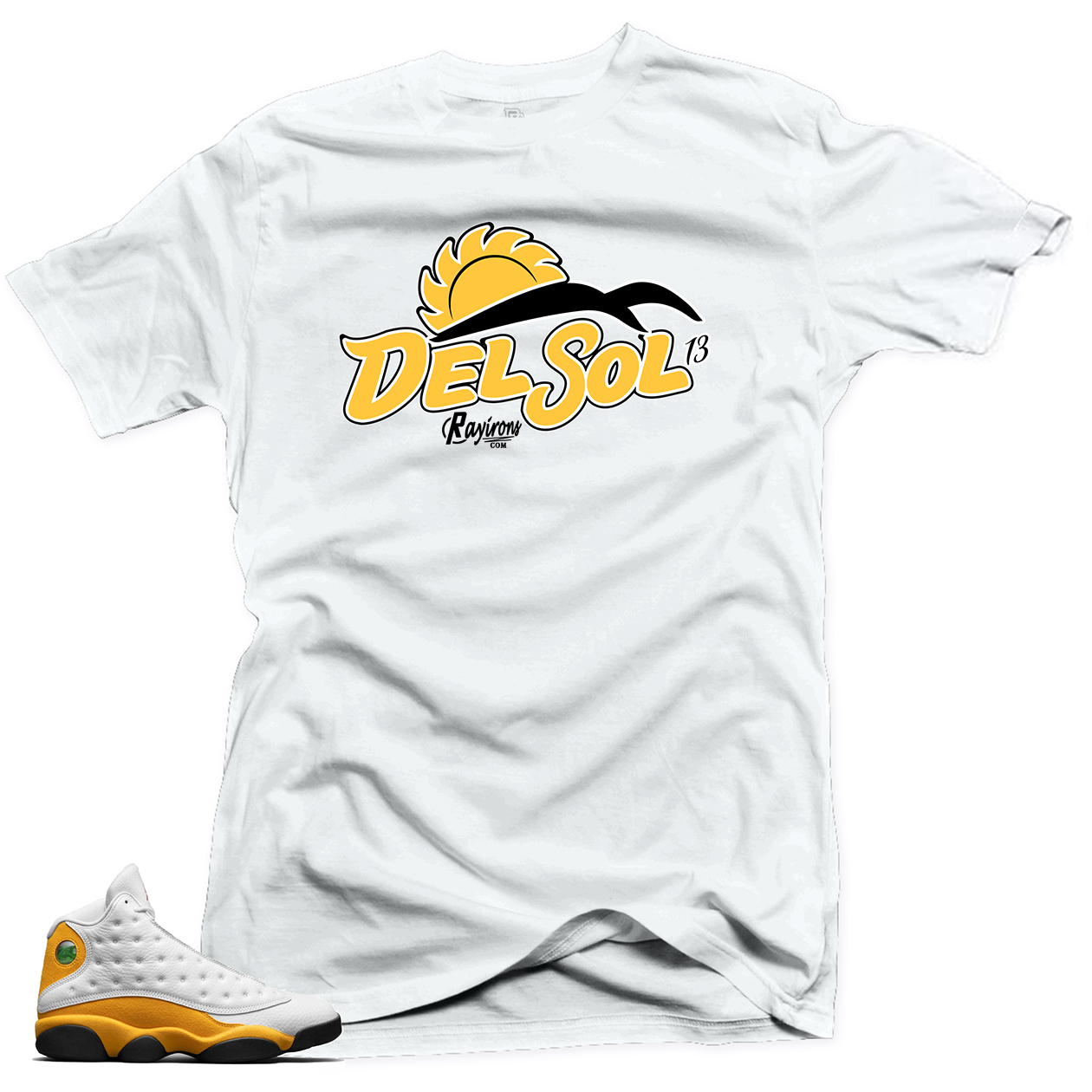 Rayirons Del Sol Tee-Shirt Match Jordan 13 Del Sol Sneaker - 3 Colors
