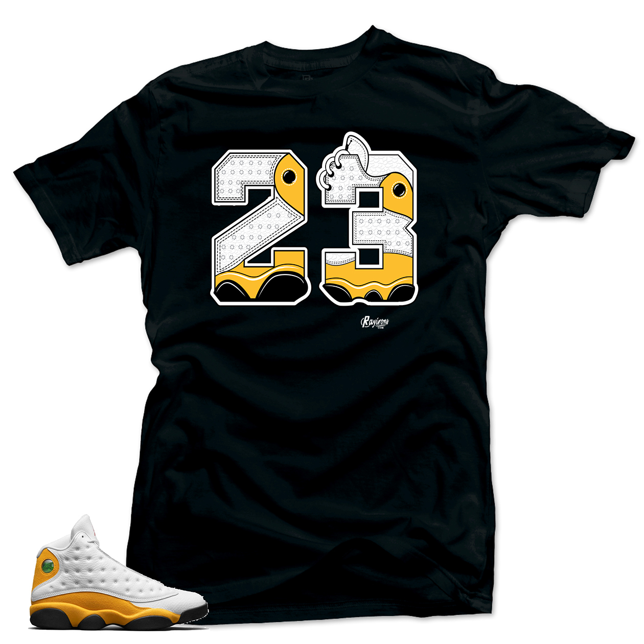 THE 23 Tee-shirt Match Jordan 13 Del Sol Sneaker  - 3 Colors