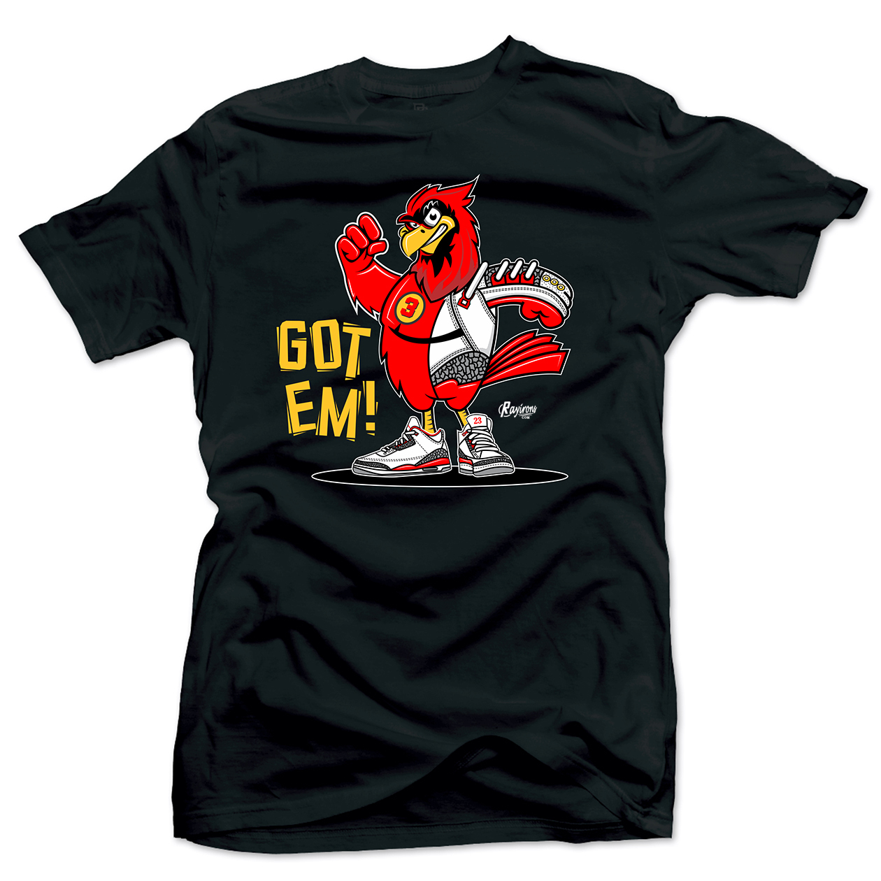 Rayirons GOT EM Tee-Shirt Match Jordan 3 Cardinal Red - 3 Colors