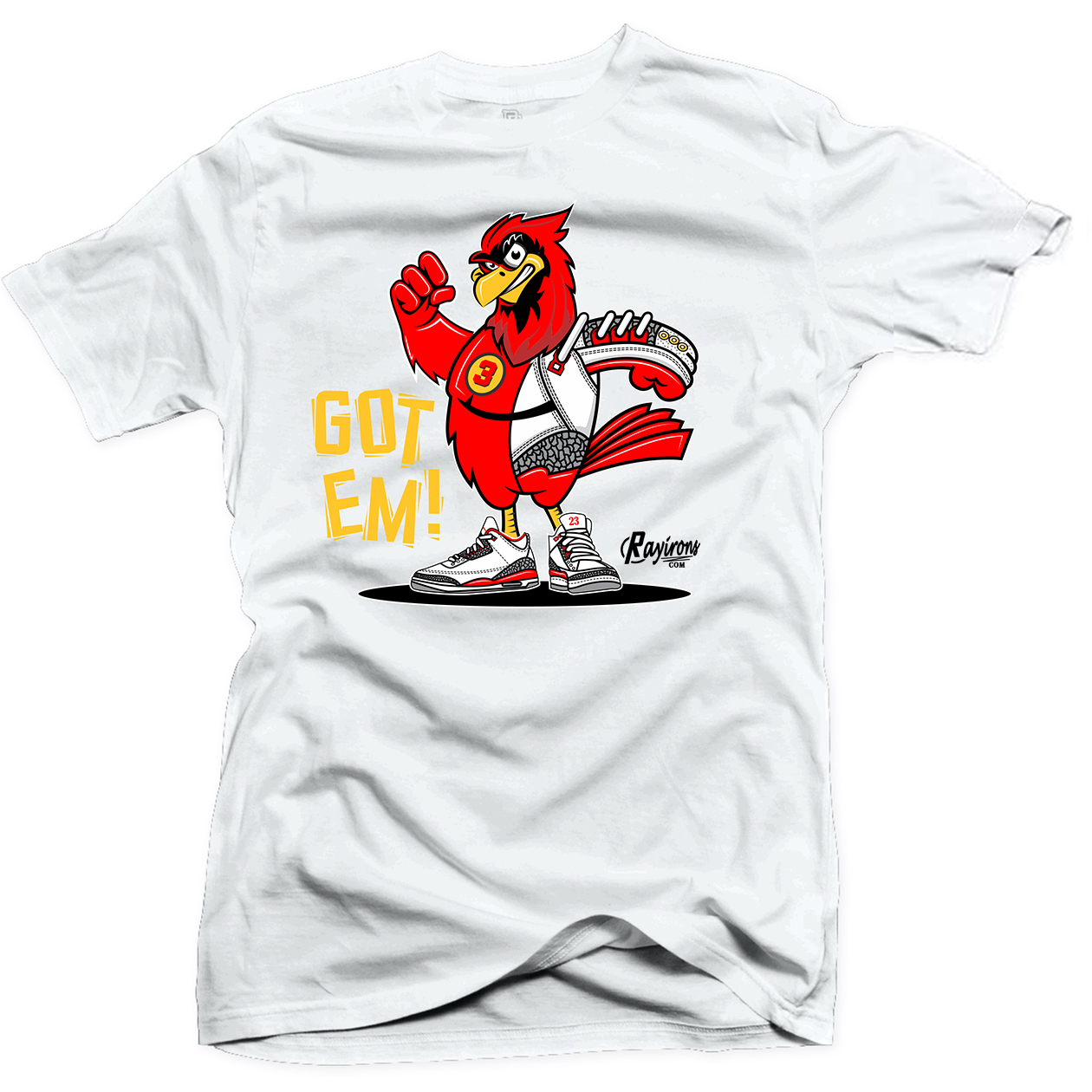 Rayirons GOT EM Tee-Shirt Match Jordan 3 Cardinal Red - 3 Colors