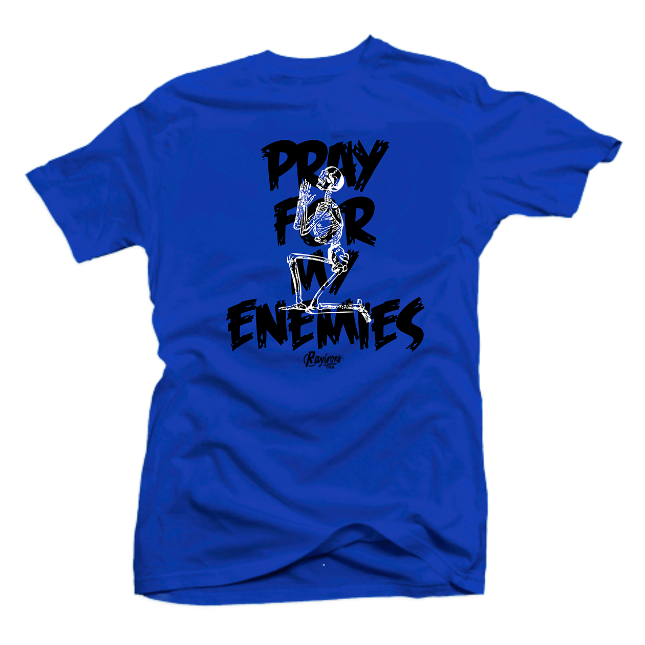 Pray For My Enemies Tee-Shirt Match Jordan 5 Racer Blue - 2 Colors