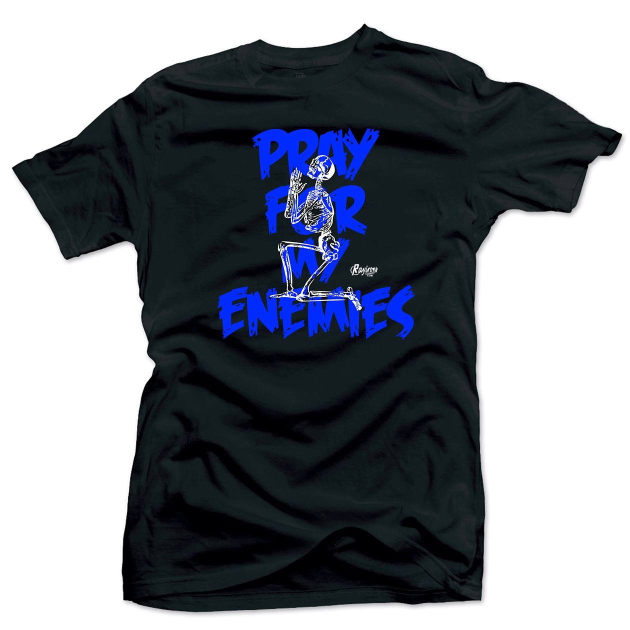 Pray For My Enemies Tee-Shirt Match Jordan 5 Racer Blue - 2 Colors