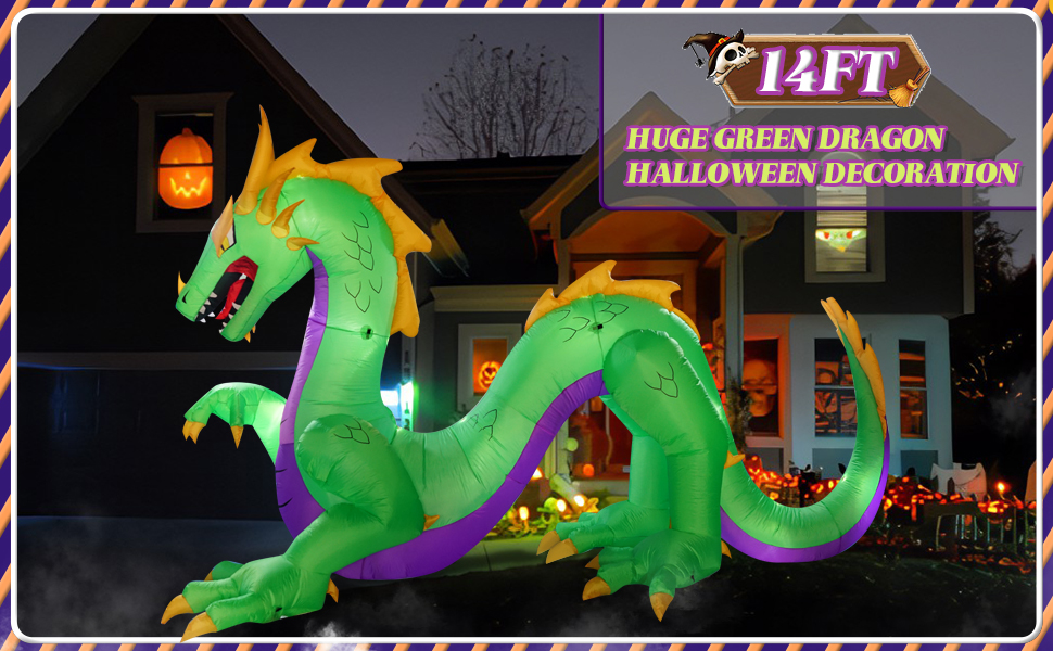 Halloween Decorations Outdoor Halloween Inflatables Huge Dragon