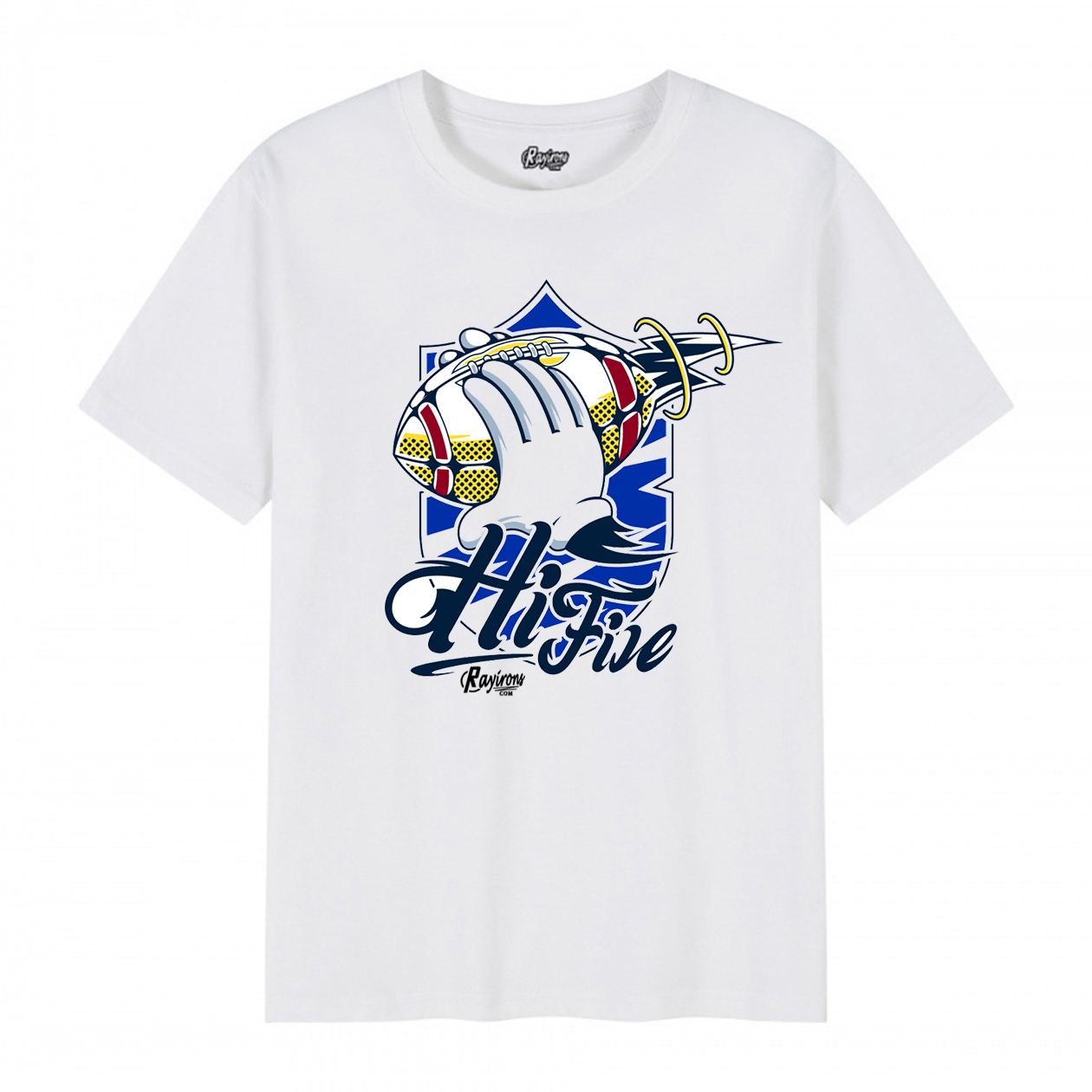 HiFire Tee-Shirt Match Jordan 1 Georgetown - White