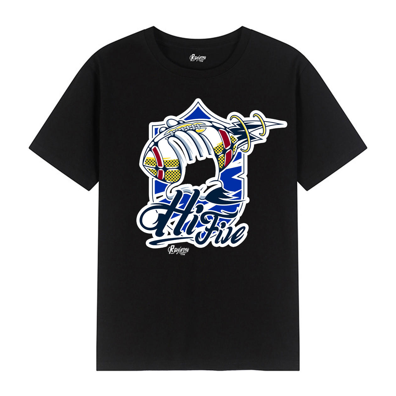 HiFire Tee-Shirt Match Jordan 4 Black Canvas - Black