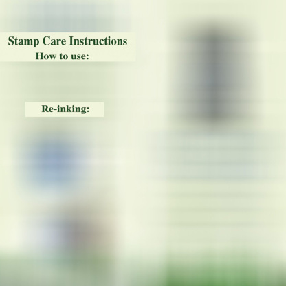 Custom Self Ink Rubber Stamps 1 to 3 Lines Ready to Use Refills