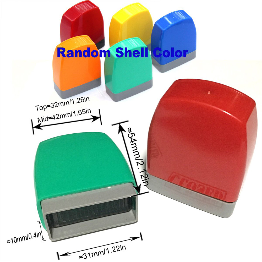 Custom Self Ink Rubber Stamps 1 to 3 Lines Ready to Use Refills