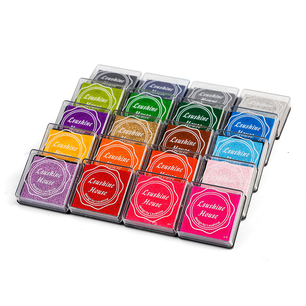Craft Stamp Partners DIY 20 Colors Kids Rainbow Fingerprint Station 20 Pack