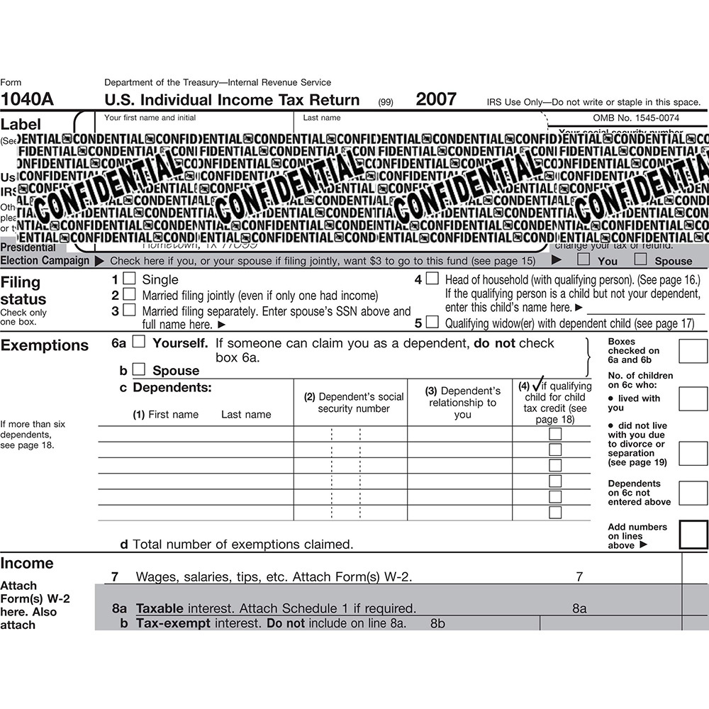 Identity Protection Address Blocker Anti-Theft Roller 3 Piece Refill White