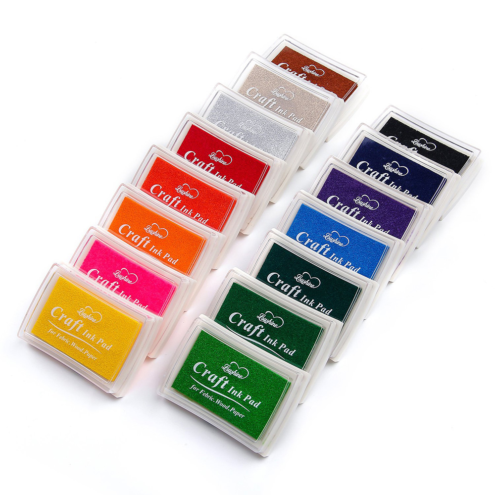 Stamp Partners DIY 15 Color Craft Ink Pads Pack of 15