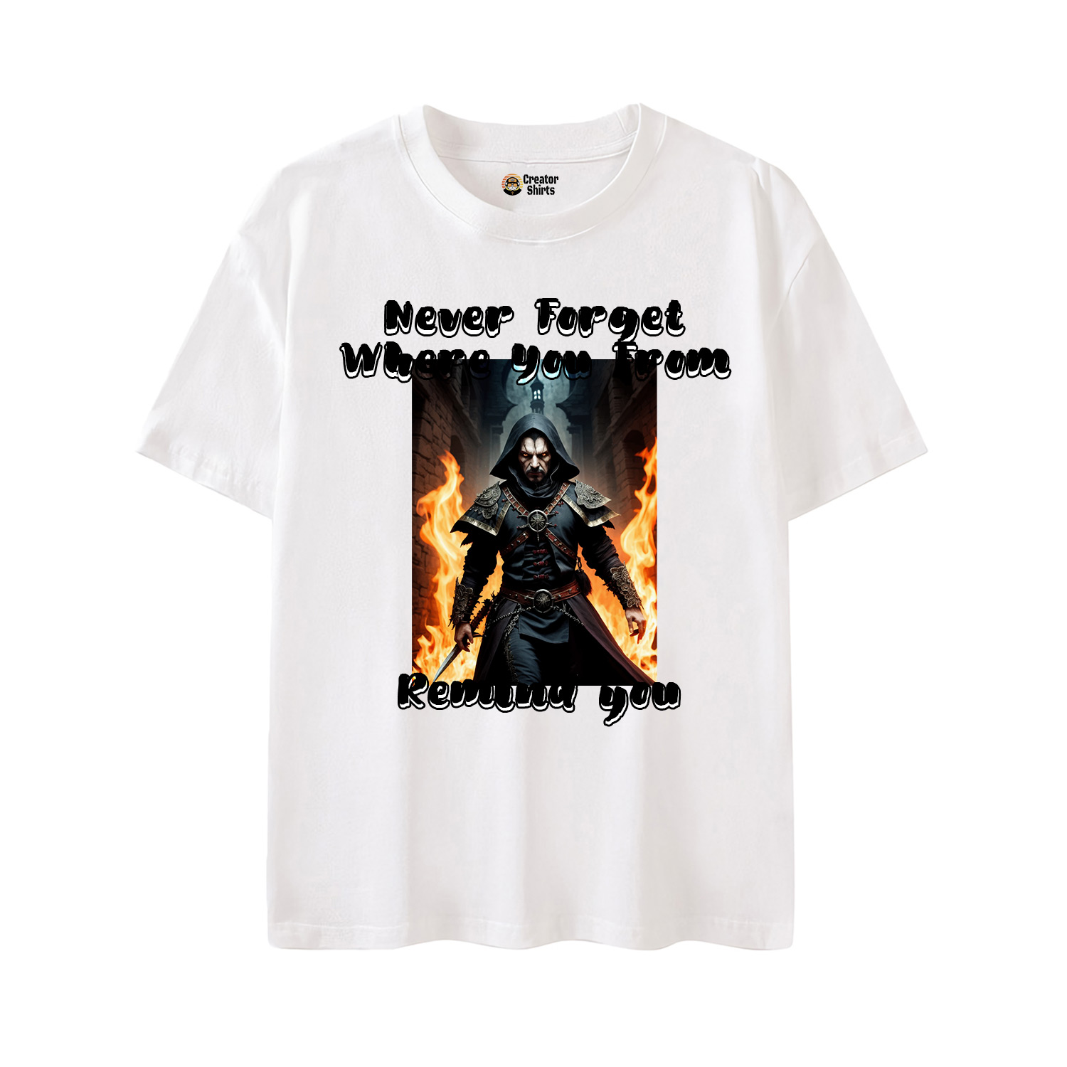 Never Forget Where You From T-Shirt White