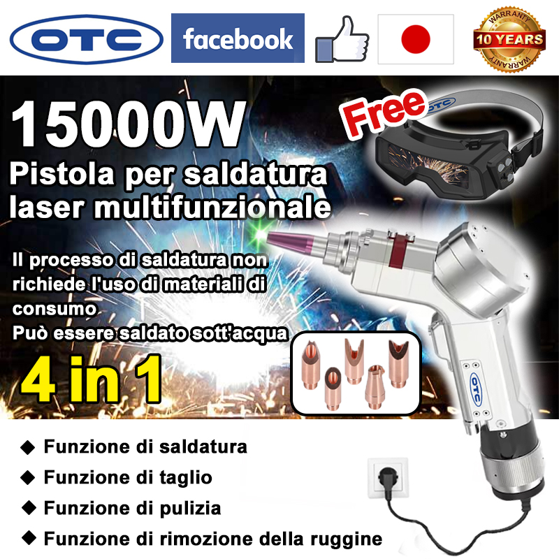 [Prezzo esclusivo per gli utenti Facebook] Pistola per saldatura laser OTC 4 in 1