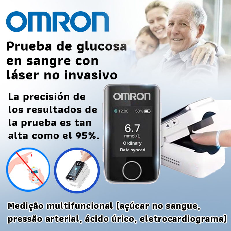 [Importado de Japón] Medidor de glucosa en sangre de alta precisión no invasivo Omron