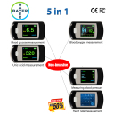 T02 (glicemia não invasiva + oxigénio no sangue não invasivo + ácido úrico não invasivo + frequência cardíaca não invasiva + pressão arterial não invasiva)