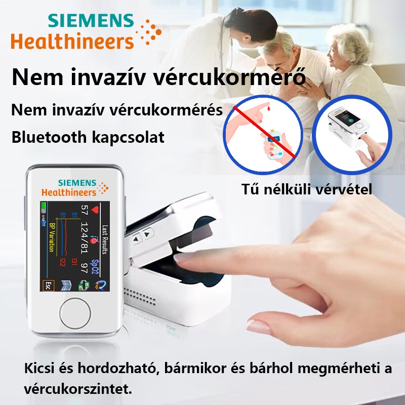 A Siemens első hordozható, nem invazív vércukormérője (5 másodperces mérés)