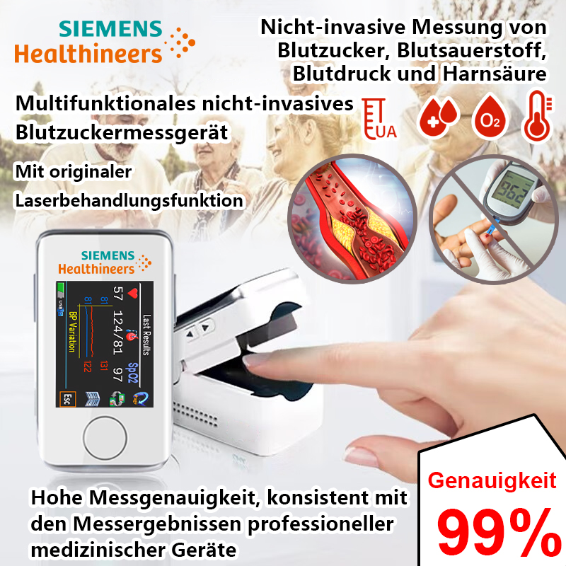 Das erste multifunktionale nicht-invasive Blutzuckermessgerät von Siemens (5-Sekunden-Messung)
