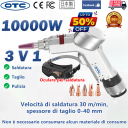 [Pistola per saldatura laser OTC] Tre in uno: 10000 W + saldatura + pulizia + taglio (velocità di saldatura fino a 20 m/min, spessore di taglio fino a 25 mm) + oculare per saldatura OTC