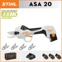 STIHL ASA20*1, lithiová baterie*3, úložný box*1, řezná hlava*5, nabíječka*1