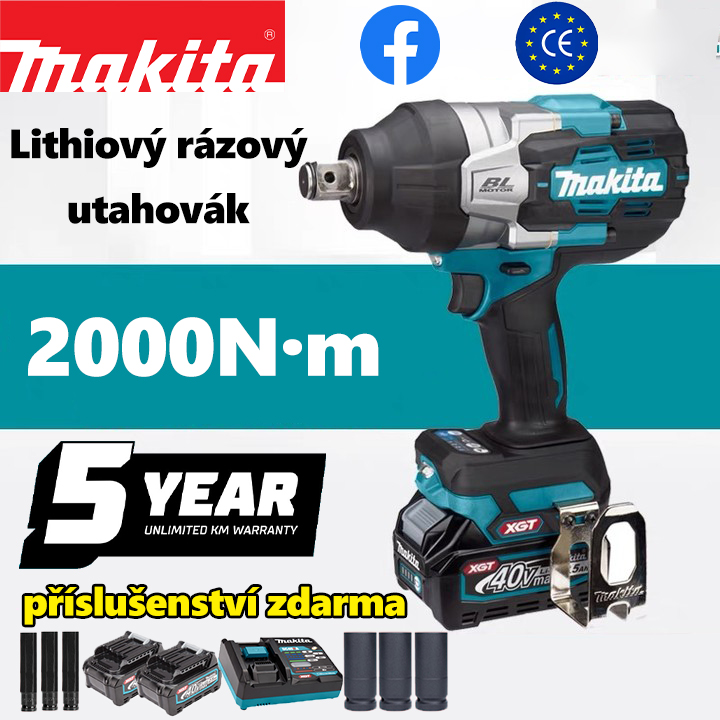  [50% sleva] Originální akumulátorový elektrický šroubovák Makita