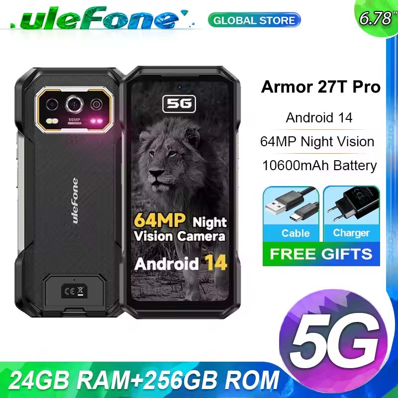  Ulefone Armor 27T Pro Nov pametni telefon 5G s termalnim slikanjem
