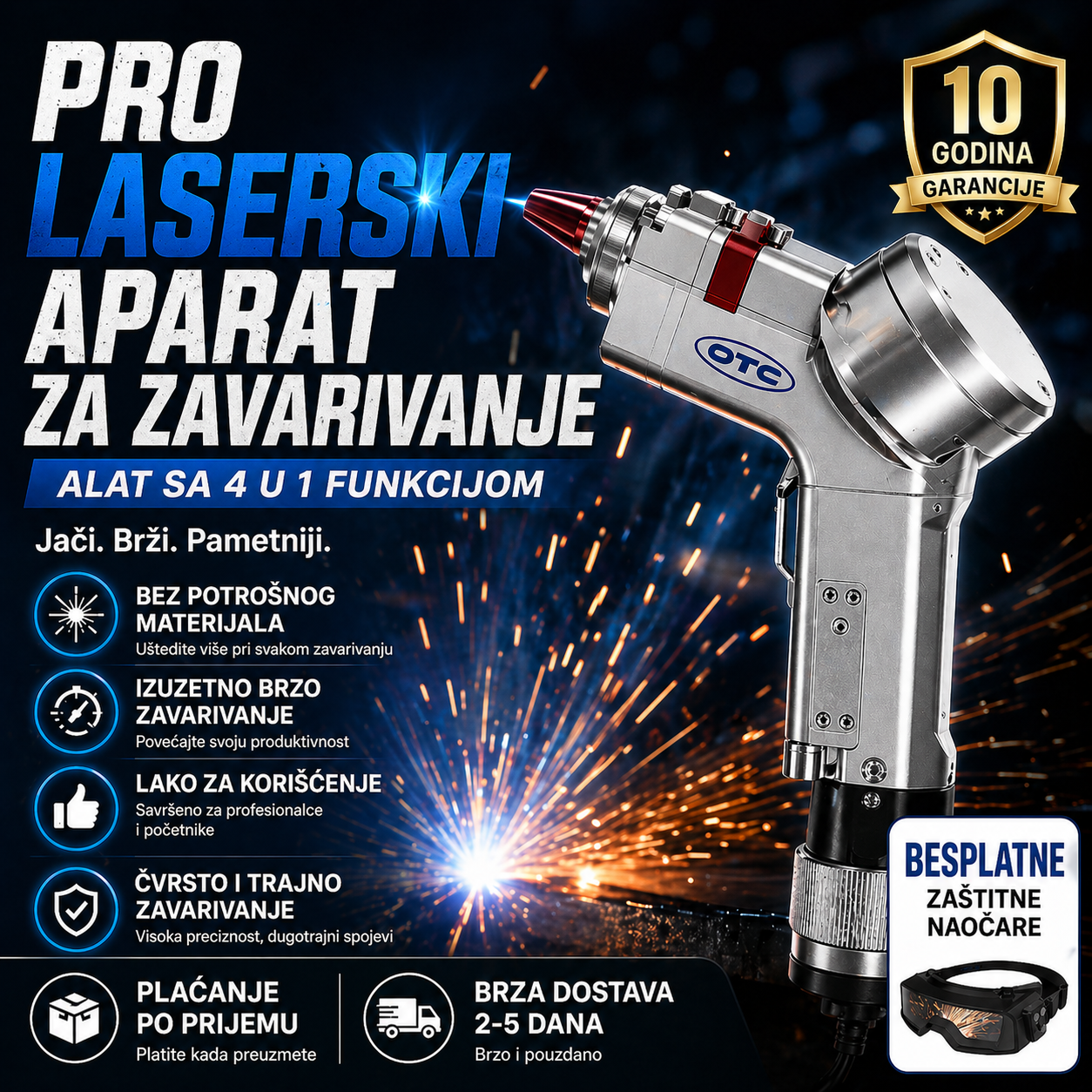 OTC laserski aparat za zavarivanje 4 u 1