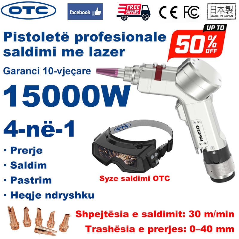 Makinë saldimi me lazer OTC 4-në-1