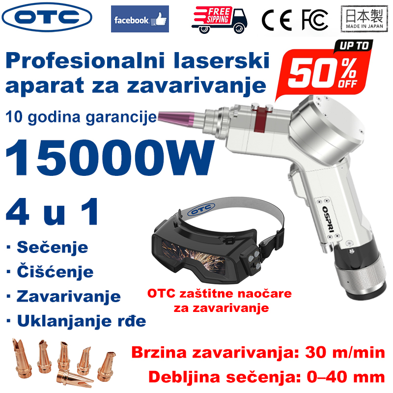 OTC laserski aparat za zavarivanje 4 u 1