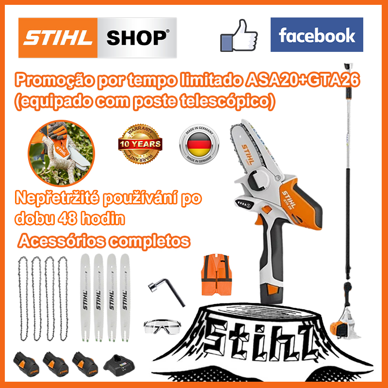 (Německá kvalita) Mini motorová pila STIHL GTA 26 (s teleskopickou lištou)