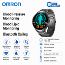 (OMRON паметни медицински сат) Праћење крвног притиска + Праћење липида у крви + Блутут позиви