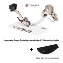 Sagra Evolution soporte de jamón de mandíbula inclinable E11 + tapa para jamón negra