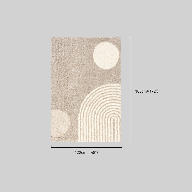 Maren Hazy Riofu Polyester Light Brown Rug Bedroom