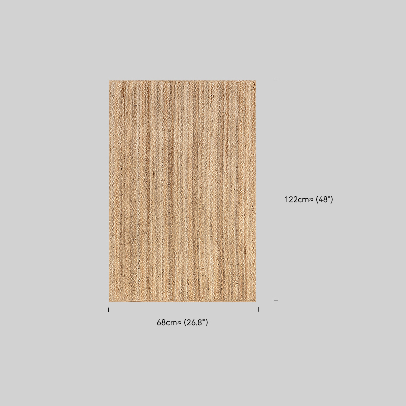 Braided Riofu Jute Natural Rug Bedroom