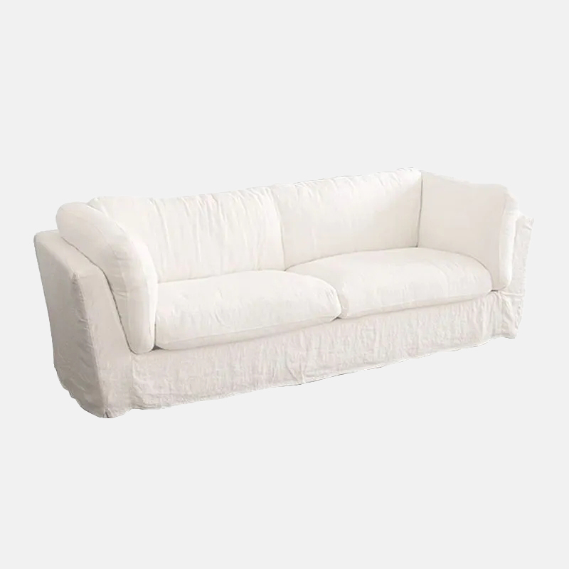 Modern White Linen Sofa Living Room | Riofu