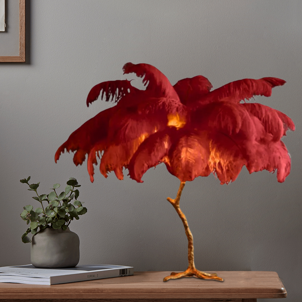 Art Deco Feather Dendritic Floor Lamp 10 Color Living Room