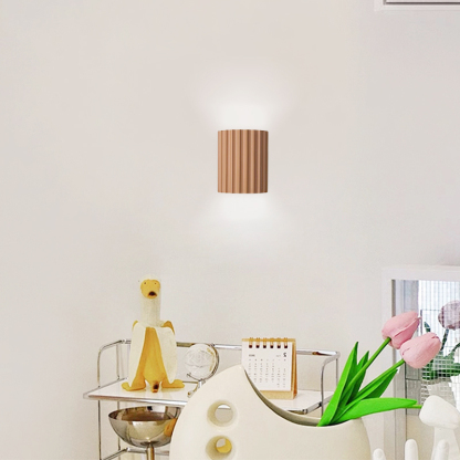 Modern Cylindrical Wall Lamp Dark Blue Orange Resin Riofu 