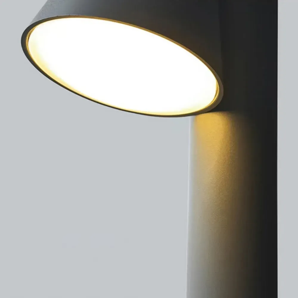 Modern Metal Geometric Black Outdoor Lamp Hallway