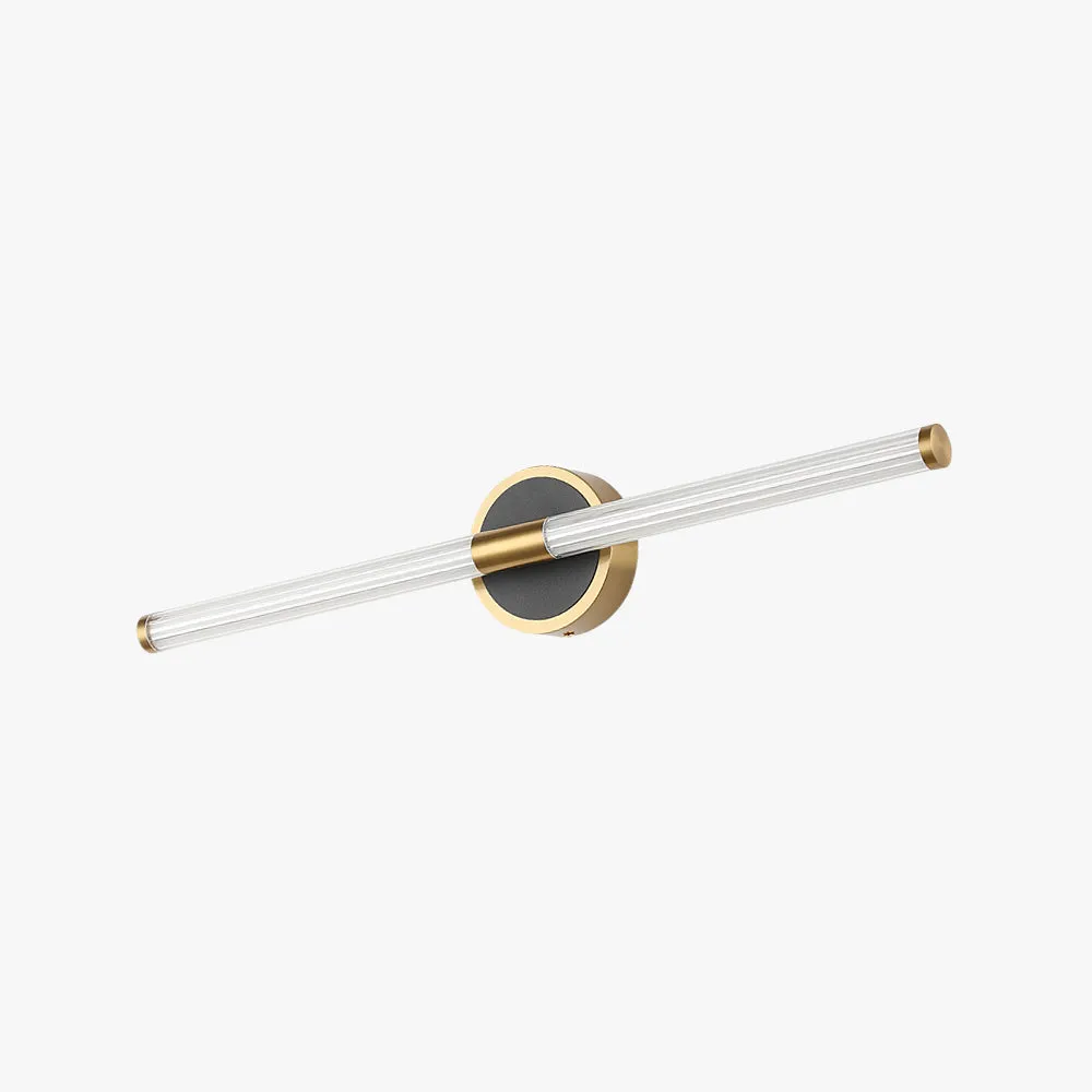 Leigh Cooper & Black Mirror Front Vanity Wall Lamp, Circle, L 54/64CM