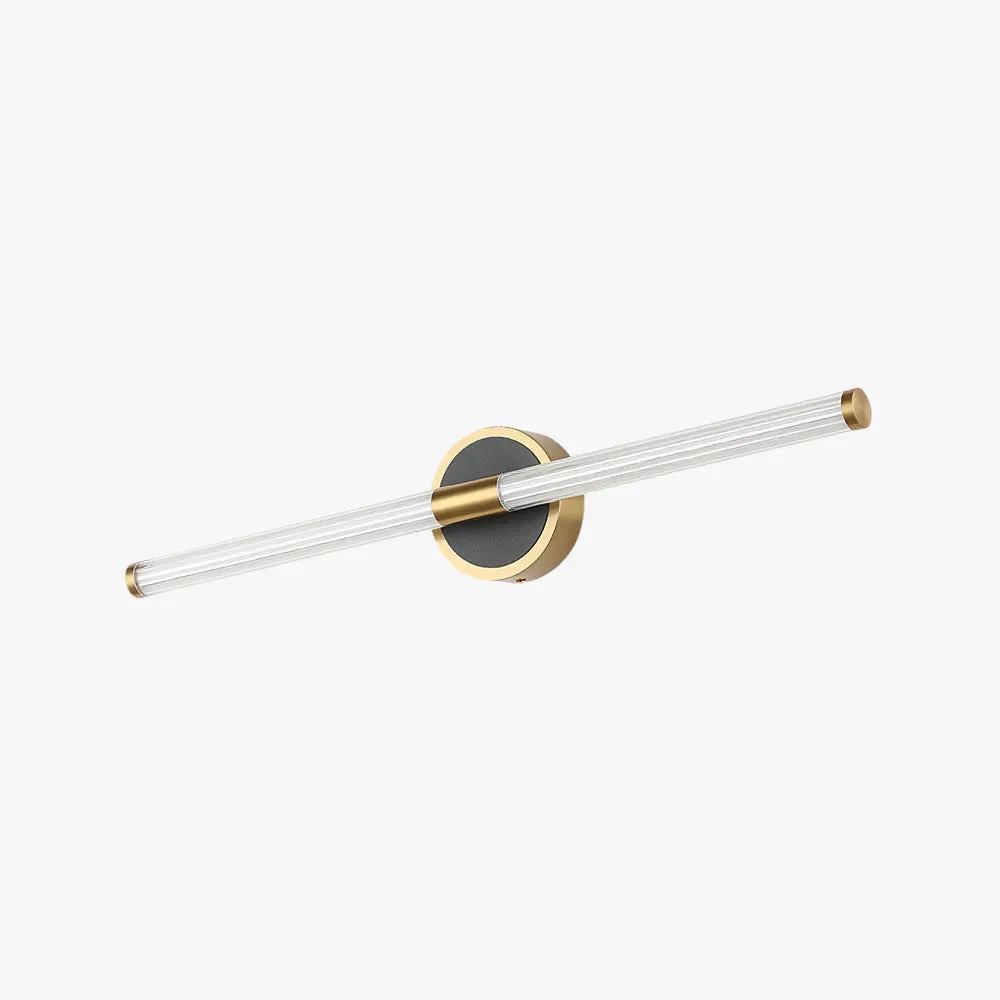 Leigh Cooper & Black Mirror Front Vanity Wall Lamp, Circle, L 54/64CM