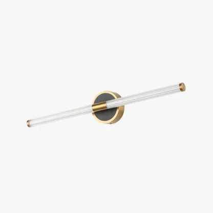 Leigh Cooper & Black Mirror Front Vanity Wall Lamp, Circle, L 54/64CM