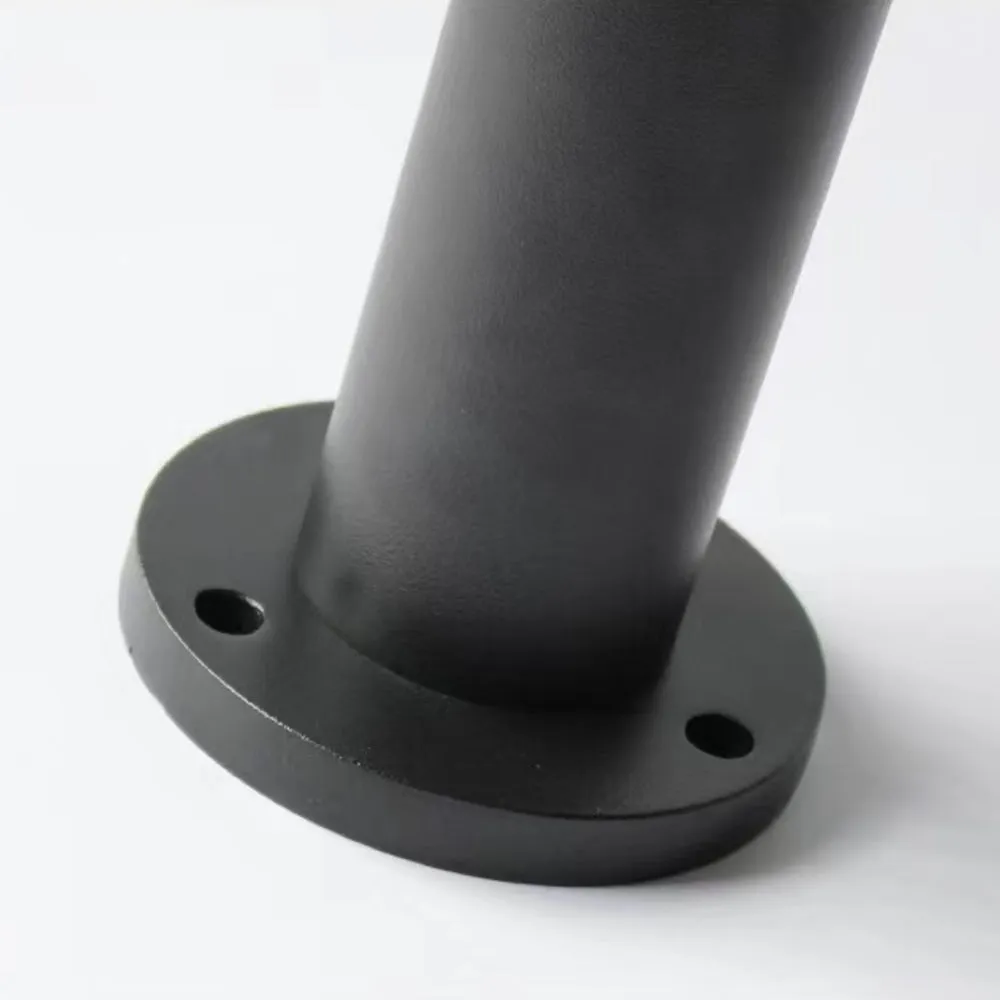 Modern Metal Acrylic Cylindrical Black Outdoor Path Light